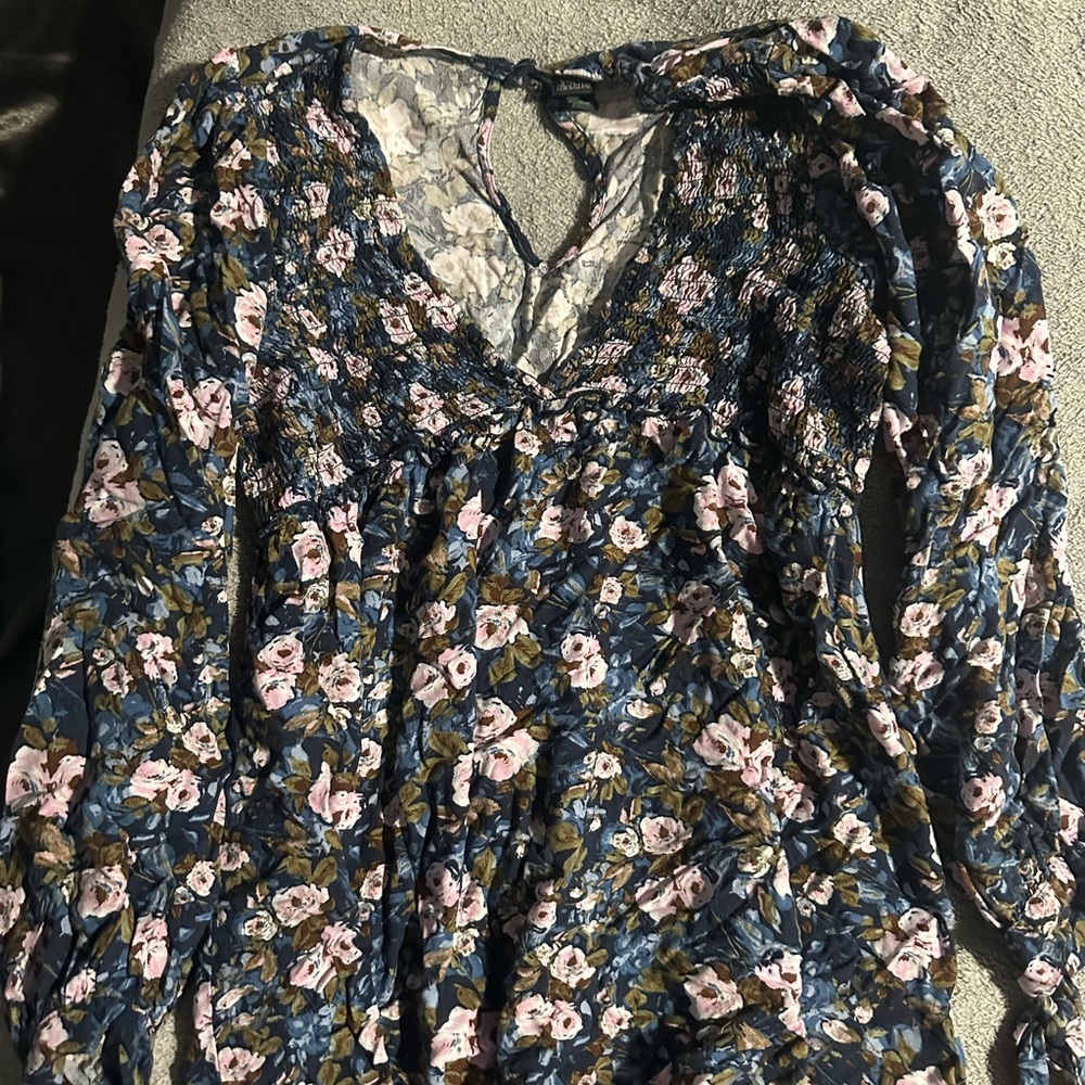 Wild Fable Floral Mini Dress - Blue and Pink